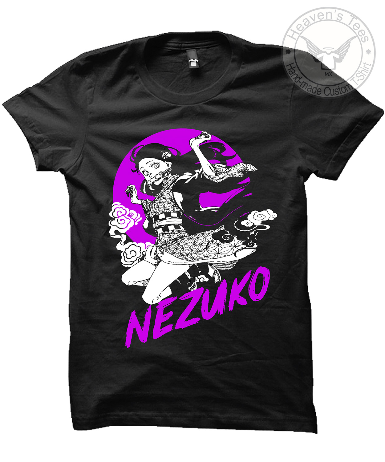 Playera Anime Kimetsu No Yaiba Nezuko - XL, Negro