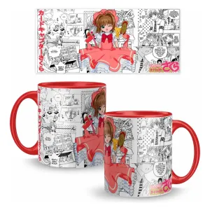 Taza Premium 11oz Anime Sakura Card Captor Int Y Asa Color_ Rojo
