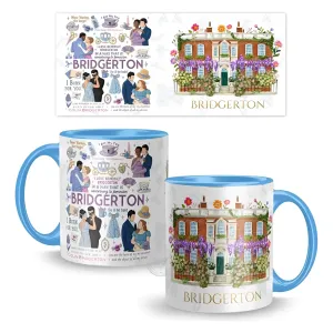 Taza Bridgertons Frases Iconicas 11 Oz Interior Y Asa Azul C
