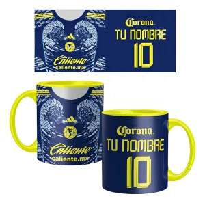Taza De Cerámica 11 Oz Jersey Club America Liga Mx 2025_Amarillo
