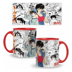 Taza Premium 11oz Anime Ranma 1/2 Casual Int Y Asa Color Rojo